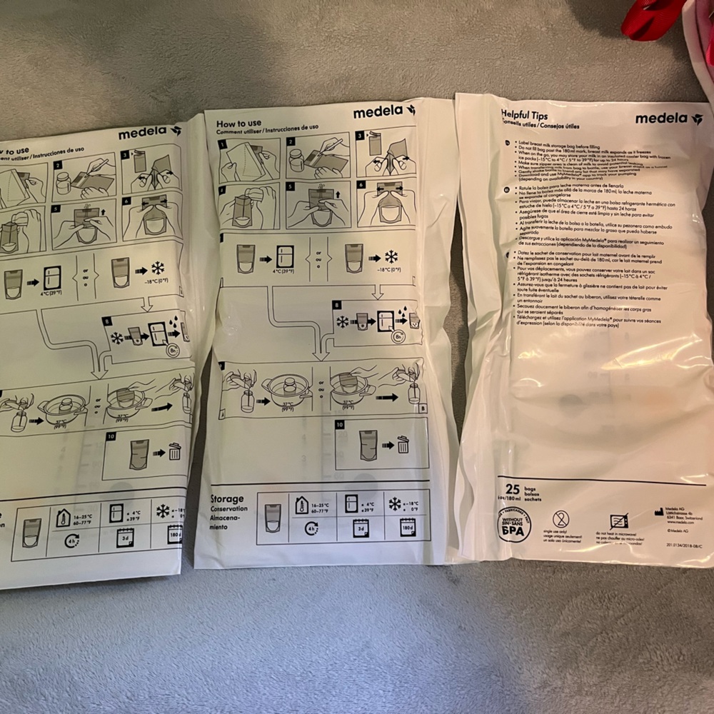 New Medela Breast Milk Storage Bags